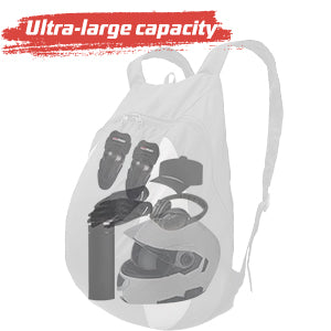 morral porta casco para motociclistas