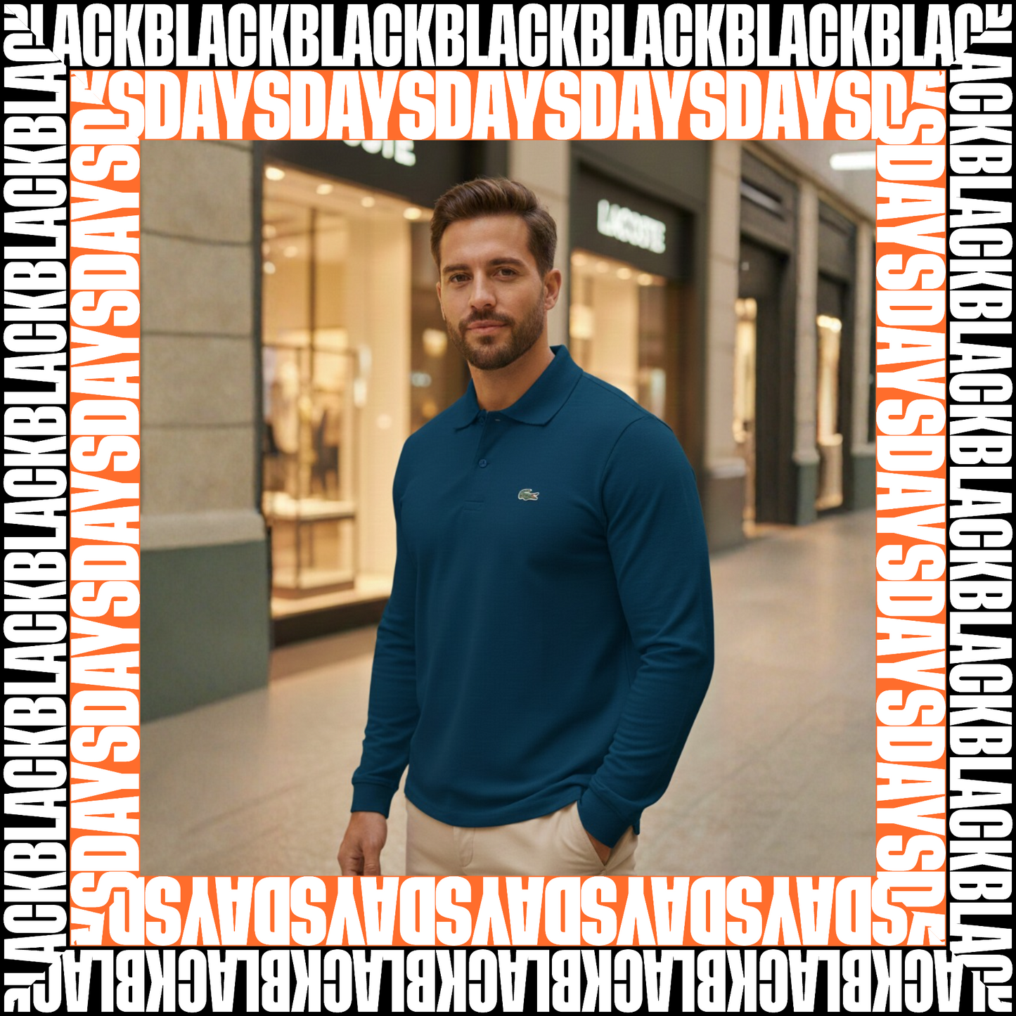 PACK POR 3 BUZO LACOSTE MANGA LARGA